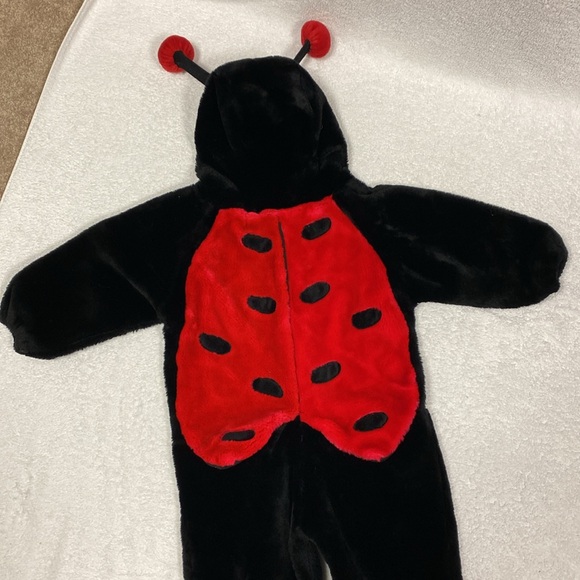 Celebration Halloween plush zip one piece ladybug costume 12-24m - Picture 2 of 6